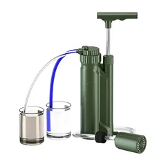 Reyaleen 浄水器 災害 - 携帯浄水器 浄水器 アウトドア 濾過器 【防災士推奨】携帯浄水器 日本製 災害用浄水器 RO膜(0.0001μm) 川の水を安全・安心に飲 水濾過 携帯用 飲み水 災害用 防災用 キャンプ用品 非常用 防災グッズ 簡易浄 0