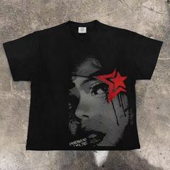  ロンt y2k archive 00s ERL 星 00s Archive 十字架 トライバル ロングtシャツ Y2K パンク
