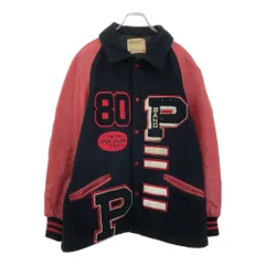 70年代 USA製 DeLONG デロング アワードジャケット ヴァーシティジャケット ヴィンテージ カレッジ ネイビー(メンズ 40)中古 古着 V0004