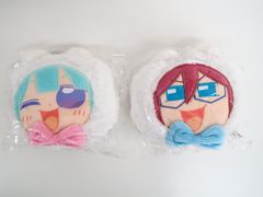 2個セット あんさんぶるスターズ 七種茨・紫之創 おはなし団 いばにゃん＆じめにゃん おかおパスケース