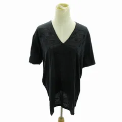 エンポリオアルマーニ EMPORIO ARMANI タグ付き Tシャツ 刺繍 半袖 3XL 黒 ブラック 0715 ●ECO