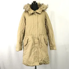 アダムエロペ/adam et rope★高比率80%/ダウンコート/アウター【38/women’s size -M/ベージュ/beige】ラクーンファー/Coat/Jacket/Jumper◆BH107