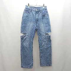 ◇ ⊂ PAGEBOY ページボーイ ダメージ加工 デニムパンツ サイズ25S ブルー系 レディース E  【1504240025834】