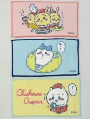 【中古】雑貨 ちいかわ＆ハチワレ＆うさぎ ちいかわクレープ タオル3枚セット 「ちいかわ なんか小さくてかわいいやつ」