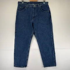 古着 ラングラー Wrangler デニムパンツ テーパード ジーンズ ジーパン 5ポケット 長ズボン w36 L30  ブルー メンズ