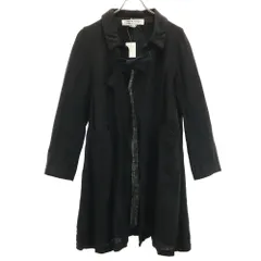 コムデギャルソンコムデギャルソン 2012年 日本製 RK-J035 リネン コート M ブラック Comme des Garcons Comme des Garcons レディース