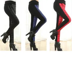 裏起毛 暖かい ストレッチパンツ 綿ダウン 防寒 スリムパンツ キルティング