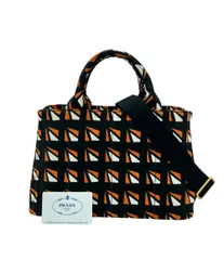 プラダ 2way キャンバスハンドバッグ ミニショルダーバッグ 斜め掛け カナパ B2439B レディース PRADA