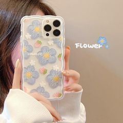春 spring 春爛漫 お花 イチゴ 手書き風 可愛い キュート スマホケース アイフォンケースiPhoneX/XS iPhoneXR iPhone11 iPhone12 iPhone13