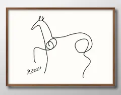 13955パブロ ピカソ ホース 馬 モダン A3 サイズ ポスター アート おしゃれ 絵画 インテリア 北欧 イラスト マット紙 艶消し アートパネル 額 フレーム デザイン 壁掛け ギフト 新築祝い ディスプレイ