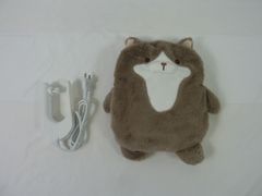 ヒロコーポレーション 蓄熱式湯たんぽ ねこ 就寝用 あんか ぬいぐるみ風カバー 充電式 HDL-NYTP-02 【PSEマークあり】〈9900006〉