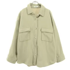 emmi atelier エミアトリエ 長袖 ウールシャツ 1 ベージュ レディース 古着