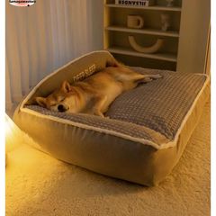 ペット 柴犬 ベッド 犬 クッション Lサイズ 大型犬 クッション ペット 小型犬 中型犬 大型犬 柴犬 マット スクエア型 暖かい 防寒対策