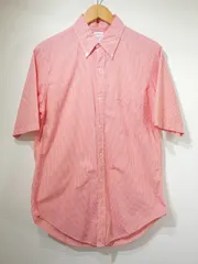 USA製 60s 70s ビンテージ Brooks Brothers ブルックスブラザーズ ポロカラー ボタンダウン ギンガムチェック 半袖 S/S シャツ 16 50s 40s 30s IVY トラッド