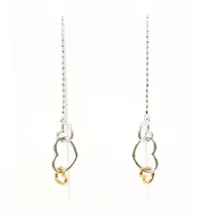 K18WGPG　ピアス　pierced earrings　総重量約1.6g