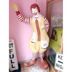 【本物 アメリカ直輸入】マクドナルド ドナルド 店舗ディスプレイ ウェルカムスタチュー / McDonald's Ronald Donald Statue アメリカン雑貨 アメ雑 マック マクド ヴィンテージ