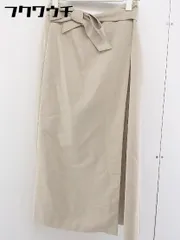 ◇ ◎ BEAMS HEART ビームス ハート ウエストゴム 膝下丈 ラップ巻き スカート サイズS ベージュ レディース  【1110050006729】