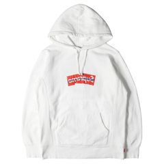 Supreme シュプリーム パーカー サイズ:M COMME des GARCONS SHIRT BOXロゴ Box Logo Hooded コム デ ギャルソン シャツ コラボ 17SS ホワイト トップス 長袖