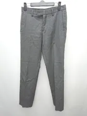 ◇ green label relaxing UNITED ARROWS 通勤 ウール パンツ サイズ72 ダークグレー系 メンズ P  【1403180019463】