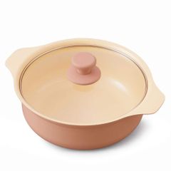 IHKP-P24-P 24cm セット &鍋ぶた 鍋 ピンク 用 IHクッキングヒーター IHコンロ アイリスオーヤマ