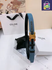 【今日特価】Celine セリーヌ 24 中号 デニムベルト