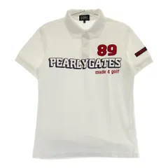 サイズ：4 PEARLY GATES パーリーゲイツ  半袖ポロシャツ プリント  ホワイト系 [240101444711] ゴルフウェア メンズ ストスト