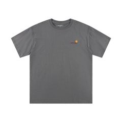 カーハート Carhartt 刺繍ロゴ Tシャツ ブラック ホワイト ネイビー ゆったり コットン 並行輸入品 S M L XL