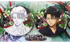 [Used] Badges and Pins Levi Ackerman Can badge set Attack Titan"