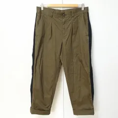#anc グラウンドワイ Ground Y ヨウジヤマモト YohjiYamamoto パンツ 3 茶系 黒 側章 サイドライン 日本製 ユニセックス [861189]のサムネイル