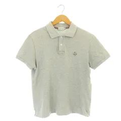 モンクレール MONCLER ロゴワッペン ポロシャツ 半袖 鹿の子 M グレー /ES ■OSのサムネイル