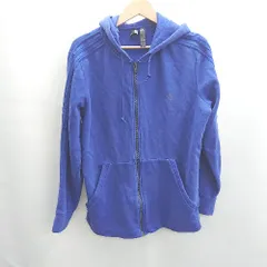 ◇ Θ adidas アディダス フーディー 長袖 パーカー スウェット サイズ L ブルー系 メンズ E  【1502030046137】