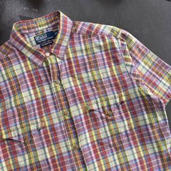 90〜00s Polo by Ralph Lauren RL WESTERN マドラスチェックシャツ