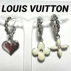 Louis Vuitton ピアスセット（ハート・フラワー・クロス） ブラック
