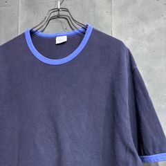 90〜00s Polo by Ralph Lauren 鹿の子Tシャツ　ネイビー