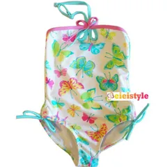 格安在庫処分品！ケイトマック 子供 水着 蝶々女の子  ジュニア キッズ  ワンピース水着 かわいい フリル 110cm 120cm 子供水着 キッズ水着 女の子水着 学校用水着 スクール水着 スイムウェア 子供水着 女の子水着幼稚園 保育園  送料無料