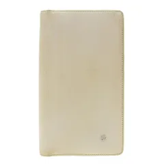 【本物保証】 シャネル CHANEL カメリア 二つ折長財布 レザー オフホワイト A46511 シール付 12番台 ブティックシール 2009/09/22 G.G