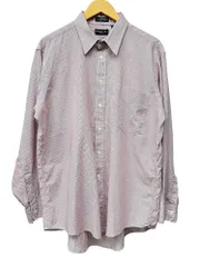 Christian Dior MONSIEUR (クリスチャンディオールムッシュ) 長袖ストライプシャツ USA製 ビンテージ 17-34 レッド系 メンズ/199