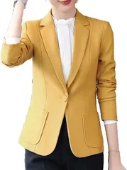 ジャケット エレガンス タイプE イエロー（2XL / XXL)レディ－ス ファッション パーティー ギフト 通学 人気