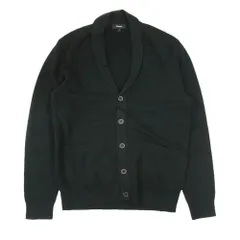 theory セオリー 02-9103002-050-902 ショールカラー コットン カーディガン ブラック系 S【中古】のサムネイル