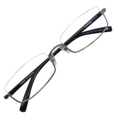 [k－eines] 老眼鏡 スクエア アンダーリム 軽い 掛けやすい シニアグラス 軽量 非球面 ブルーライトカット 12003 (グレー +1.75)