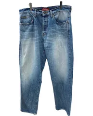 希少38インチ シュプリーム ディストレスト ルーズ フィット ジーンズ Supreme Distressed Loose Fit Selvedge Jean (FW24) - $298