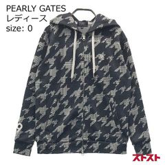 0 定価3.7万 パーリーゲイツ フクレジャガード スウェット パーカー
