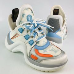 LOUIS VUITTON・ルイヴィトン★アークライトライン レディース レザー切替し マルチカラー モノグラム LVデザイン オーバーサイズ スニーカー 2020年製（37 1/2）