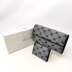 ピンキー&ダイアン ピンダイ PINKY&DIANNE 財布 がま口  ロゴ キャンバス ブラック　グレー　小銭入れ　コインケース　2点セット　管理番号ARCYKO2633