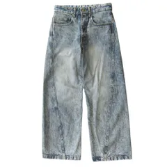 美品 WYM LIDNM ウィム バイ リドム VINTAGE WASHED CURVED DENIM ヴィンテージ ウォッシュド カーブド デニム パンツ サイズS メンズ 古着 中古 USED