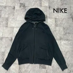NIKE ナイキ エアジョーダン ジップアップ スウェットパーカー 刺繍ロゴ スポーツ アメカジ ブラック サイズL 玉FL3630