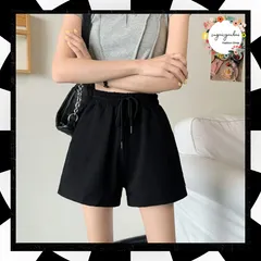 スウェット ショートパンツ レディース 春夏 ウエストゴム 韓国 ホットパンツ ハイウエスト ミニ丈 ボトムス ゆったり 短パン カジュアル スポーツパンツ 無地 ショーパン スポーツ ワイドレッグ短パン 部屋着 ルームウェア 86MSCJ-001