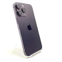 【全額返金保証】【最速発送】Apple iPhone 14 Pro Max 256GB ディープパープル docomo SIMフリー 白ロム 動作確認済 84%