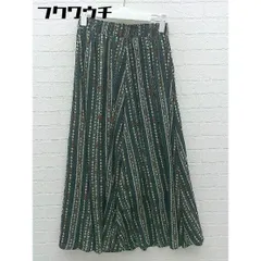 ◇ fifth フィフス 総柄 ロング フレア スカート グリーン系 レディース 【中古】 【1101260000508】のサムネイル