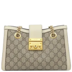 極美品GUCCI ショルダーバッグ パドロック スモール GGスプリーム レザー GUCCI 【新品同様】グッチ GGスプリーム パドロック ミニ 2WAY